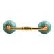 Sea Green Crackle Ceramic Bridge Handle